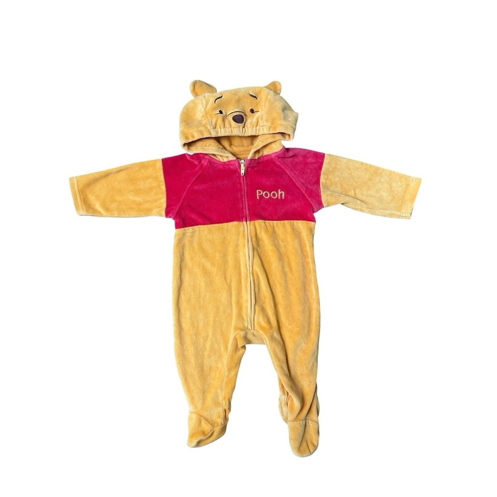 Disney Winnie The Pooh Infant Costume One Piece Sleeper Outfit Size 3-6‎ Months